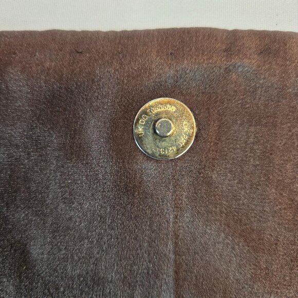 MOYNA Vintage Seashell Clutch, Shell Covered Fold Over Purse, Long Slim Clutch - Picture 8 of 13